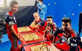 IPL 2021: Yuzvendra Chahal plays chess against AB de Villiers, Washington Sundar and Mohammad Siraj at the same time