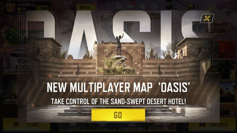 The Oasis map is now available in COD Mobile (Image via Activision)