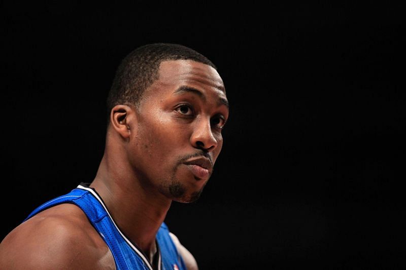 Dwight Howard (#12) of the Orlando Magic in 2012.