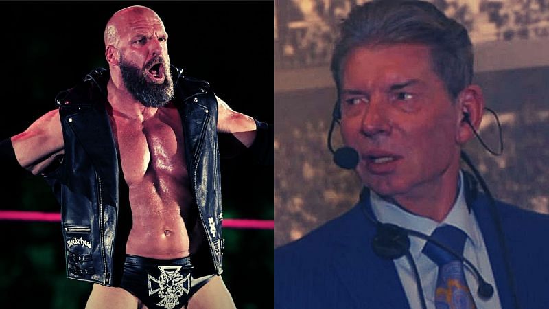 Triple H and Vince McMahon.