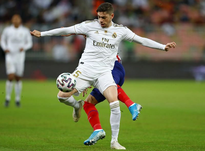 Valverde in action for Real Madrid