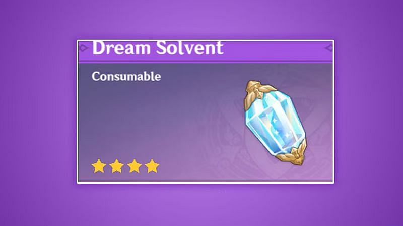 Genshin Impact 1.5: New weekly talent material converter &quot;Dream Solvent&quot; revealed
