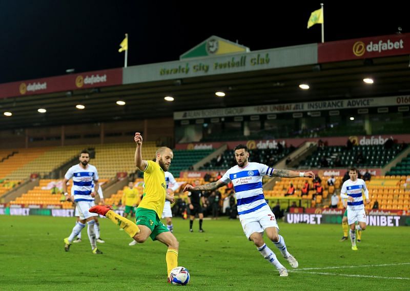 Norwich City take on Queens Park Rangers in the EFL Championship