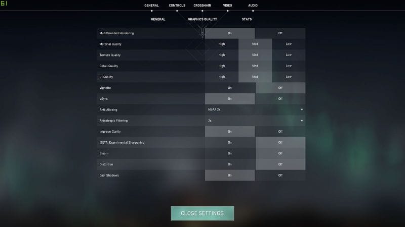 Best Valorant settings for high FPS