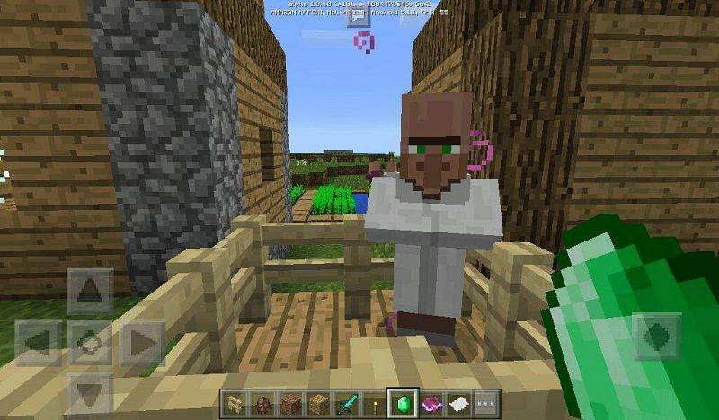 Trading with a villager (Image via aminoapps)