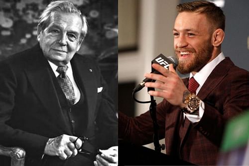 Conor McGregor (R) mentioned Harry Winston in his tweet