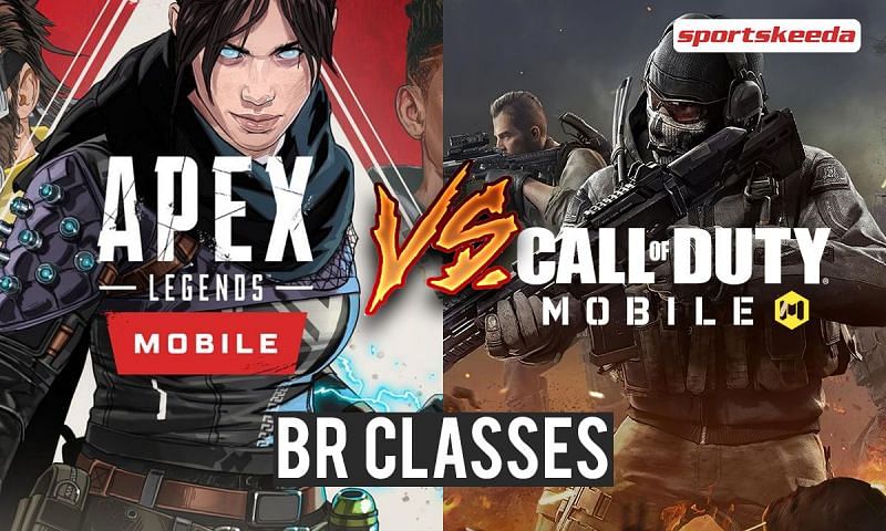 Similarities between Battle Royale classes of Apex Legends and COD Mobile