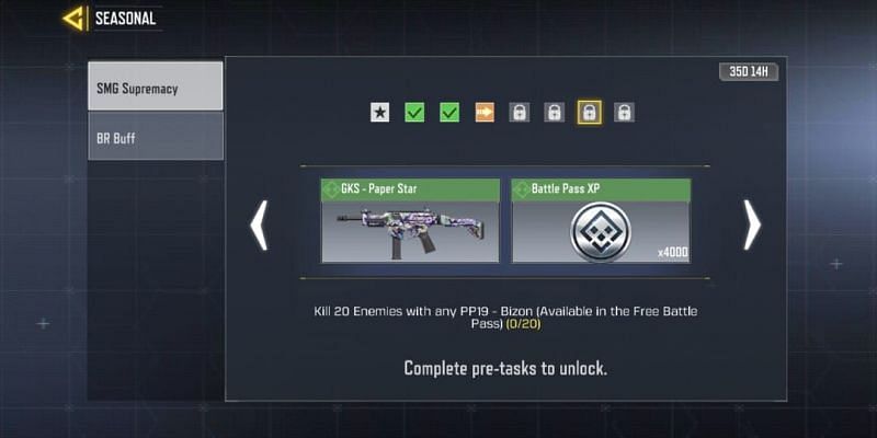 SMG Supremacy - Sixth task (Image via Activision)