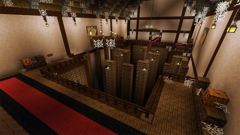 Mobs, puzzles, practice:This house has it all! (Image via Minecraft.net)