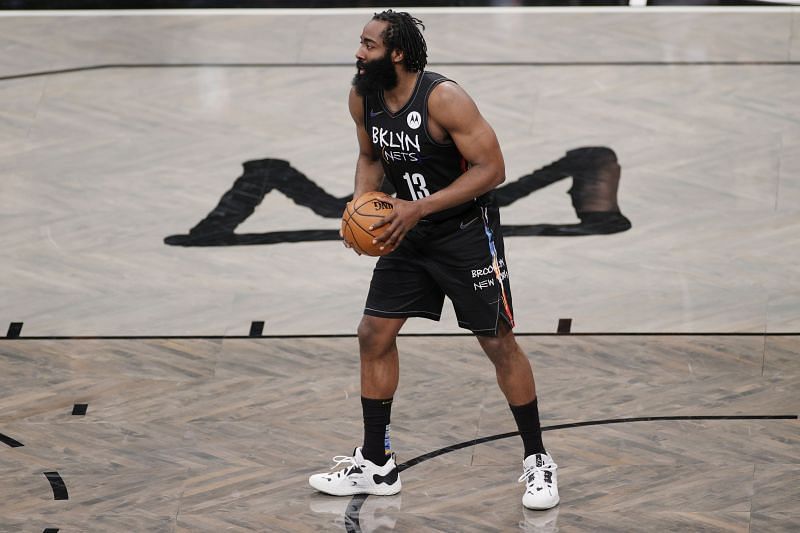 James Harden #13 of the Brooklyn Nets