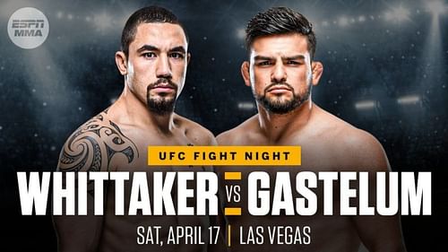 Robert Whittaker faces Kelvin Gastelum in this weekend's UFC main event.