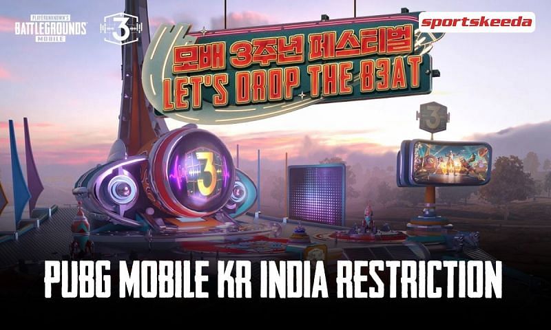 PUBG Mobile KR will stop functioning for Indian users from June 30th