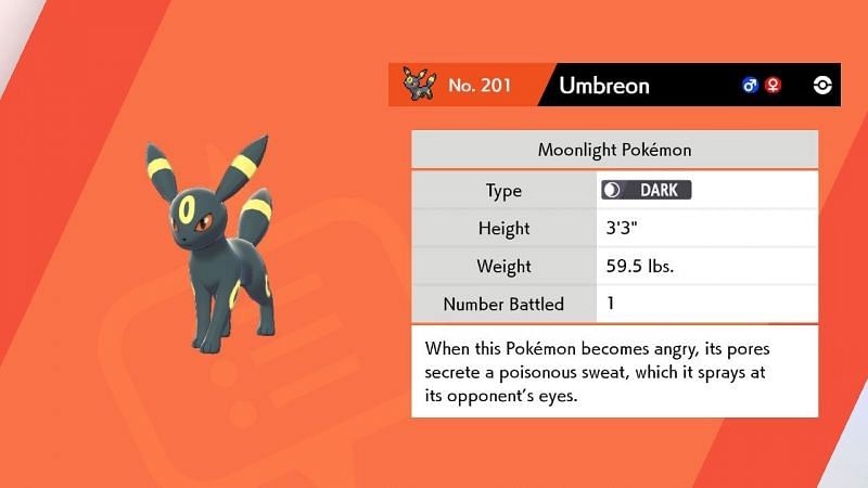 Pokemon Sword & Shield Umbreon Location