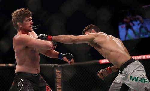 Ben Askren (left) has often been the recipient of harsh criticism for his striking skills.