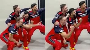 IPL 2021: [Watch] Virat Kohli, AB de Villiers and Glenn Maxwell goof around in new RCB jersey during promotional shoot