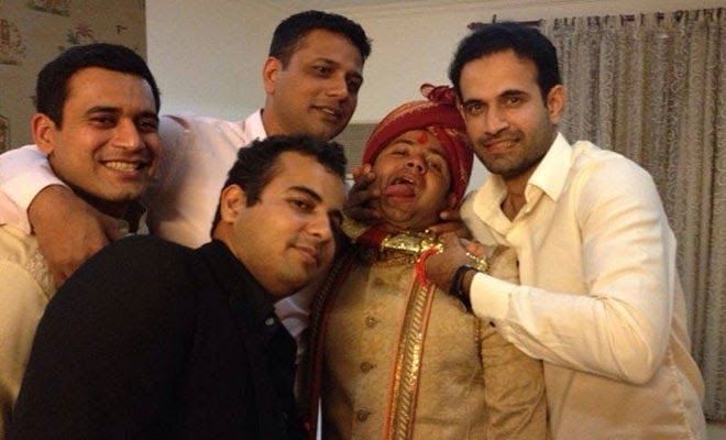 Piyush Chawla with Friends