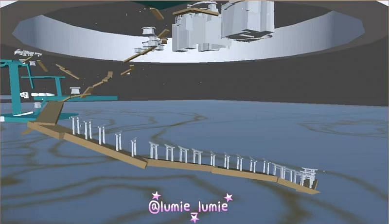 Leaked model of an Inazuma staircase (image via lumie_lumie)