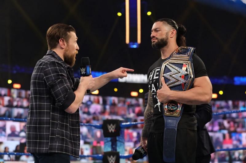 Roman Reigns and Daniel Bryan will main event Night 2 of WrestleMania (Credit: WWE) Enter caption