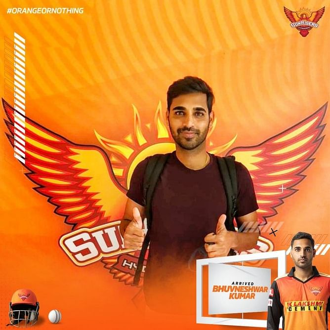 Bhuvneshwar Kumar joins SRH squad ahead of IPL 2021