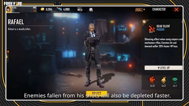 Changes to Rafael&#039;s ability (Image via Garena Free Fire/YouTube)