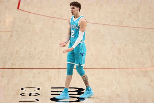 LaMelo Ball in action for the Charlotte Hornets.