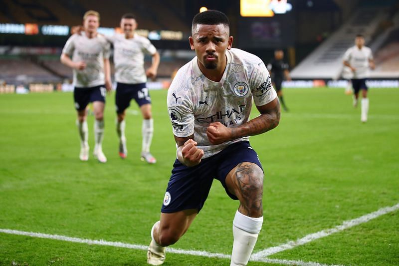 Gabriel Jesus in Manchester City colours