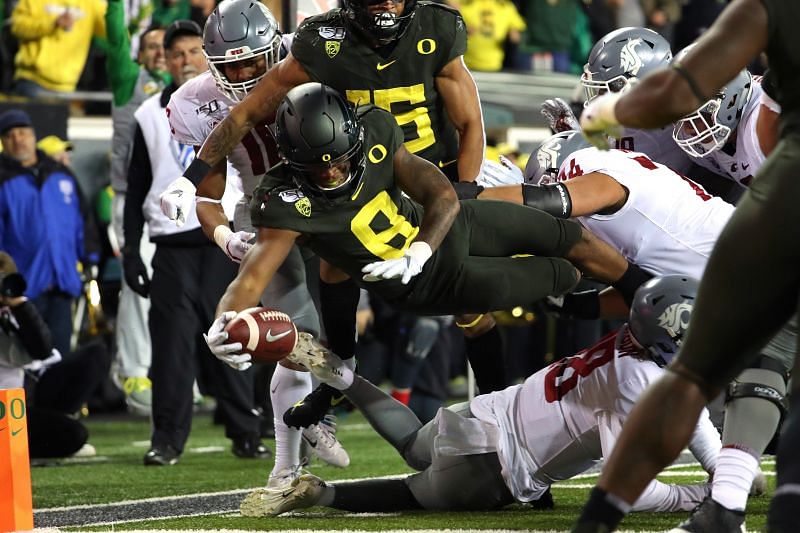 Oregon Safety Jevon Holland.