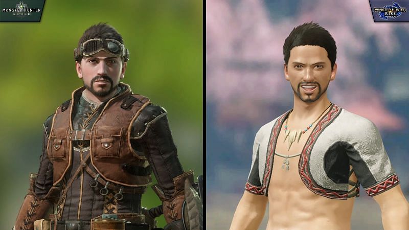 Character model quality in MH World vs Rise (Image from Nick930 )