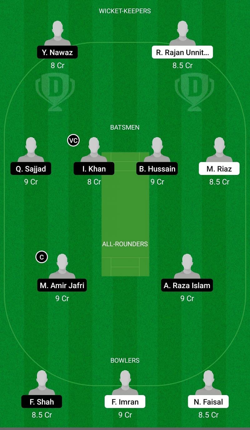 Pak Lions Ghedi vs Brescia CC Dream11 Team -  ECS T10 Brescia