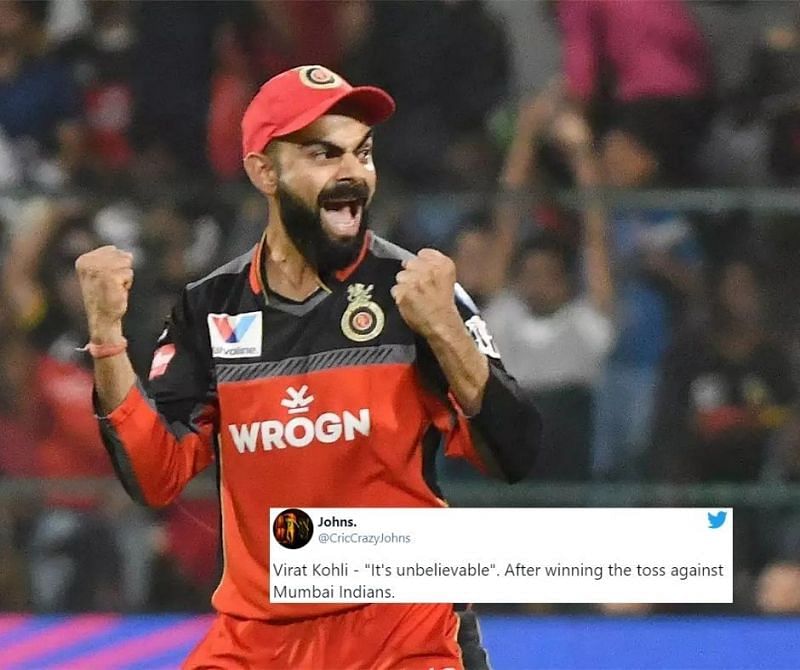 Virat Kohli was himself in disbelief as he won the toss