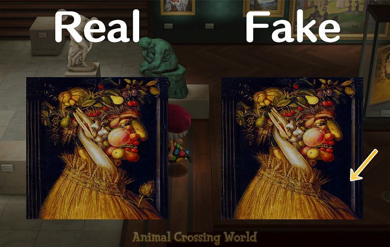 Animal Crossing New Horizons Redd s Paintings Real vs Fake Art