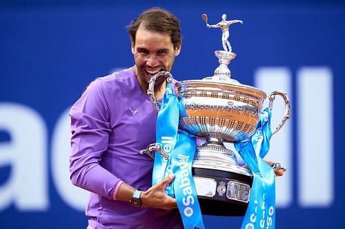 Rafael Nadal with his Barcelona Open title