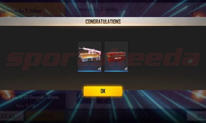 Free Fire players can get 2x Street Couple Loot Crate and 3x Cupid Scar Weapon Loot Crate using a redeem code 