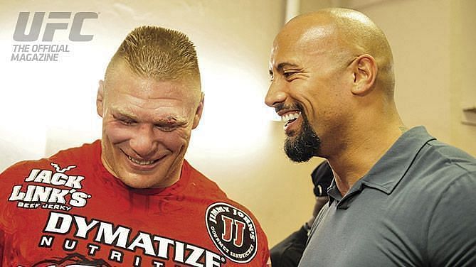 Brock Lesnar and the Rock are good friends in real life