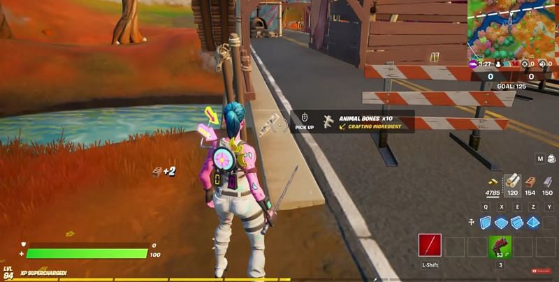 This Fortnite XP glitch is associated with a quest, and help players complete the quest quicker. Image via YouTube ( Glitch King )