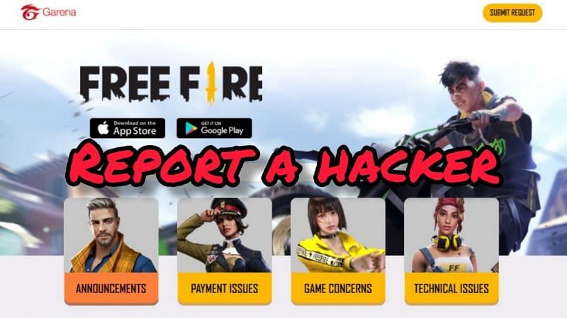 Players can report hackers in the customer support Help Center of Free Fire (Image via Sportskeeda)