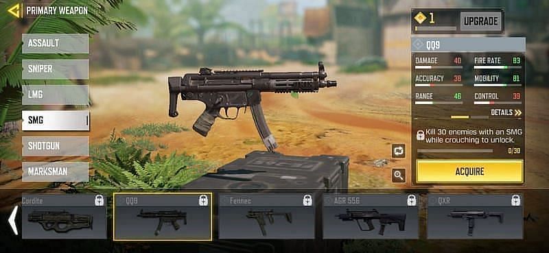 QQ9 in the in-game loadout