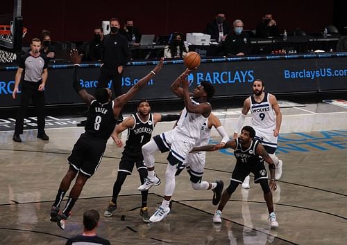 Minnesota Timberwolves rookie of the year leader Anthony Edwards.