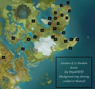 Random event spots (Image via Miyuki雪芳)