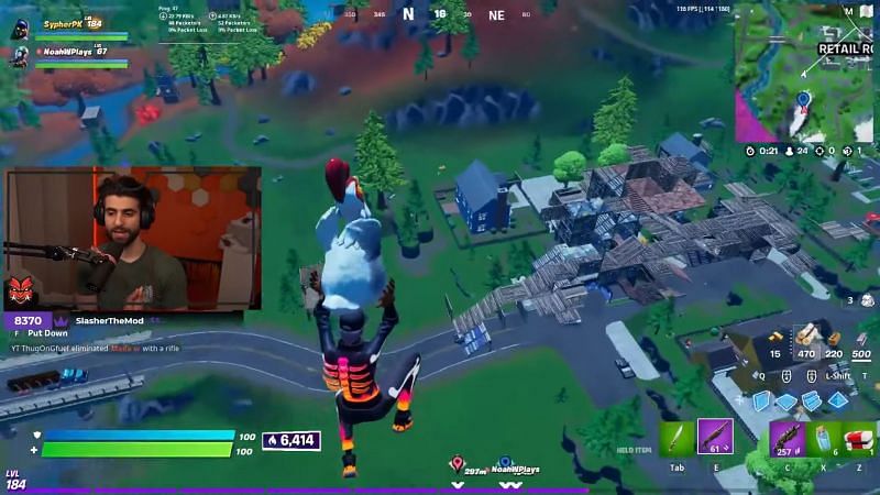 SypherPK explains how Chickens and Tires can be used in-game (Image via More SypherPK, YouTube)