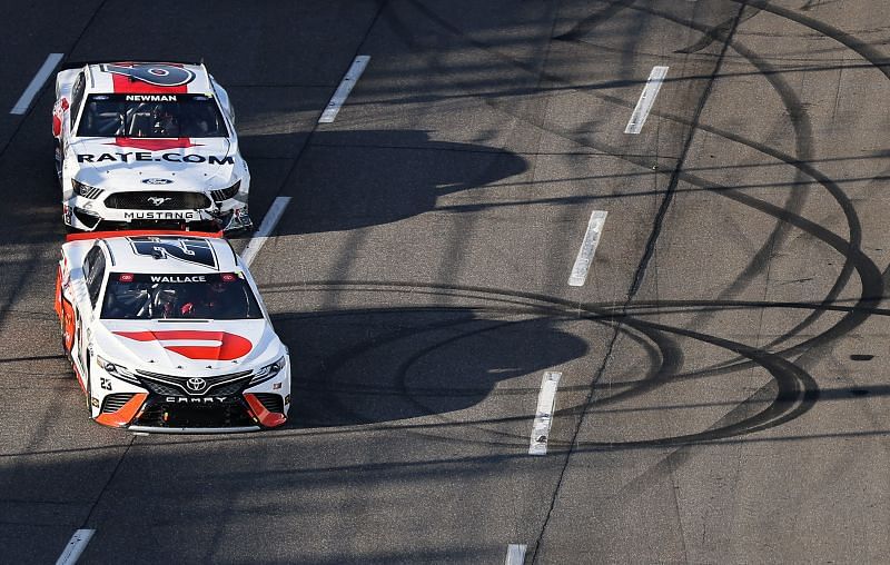 Bubba Wallace showed some mettle at Martinsville. Photo by James Gilbert / Getty images.