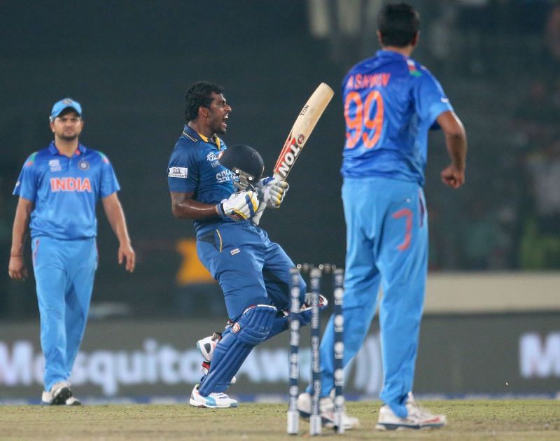 Thisara Perera scored the winning runs for Sri Lanka in the ICC T20 World Cup final.