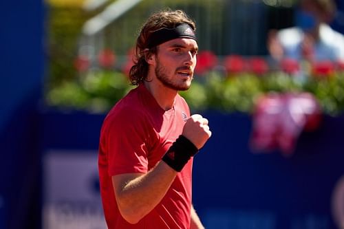 Stefanos Tsitsipas at the Barcelona Open Banc Sabadell 2021