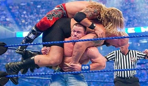 John Cena, Edge and Big Show at WrestleMania 24