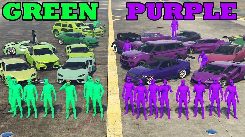 Rockstar gives away GTA Online's green and purple bodysuits for free -  Polygon