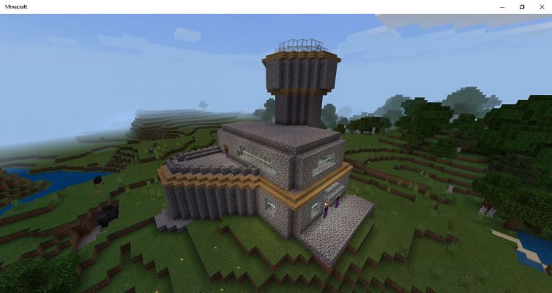 Castles can be great if players need more space (Image via Mojang)