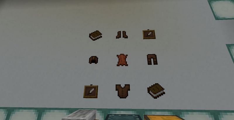 Players can craft various items using leather (Image via Minecraft)