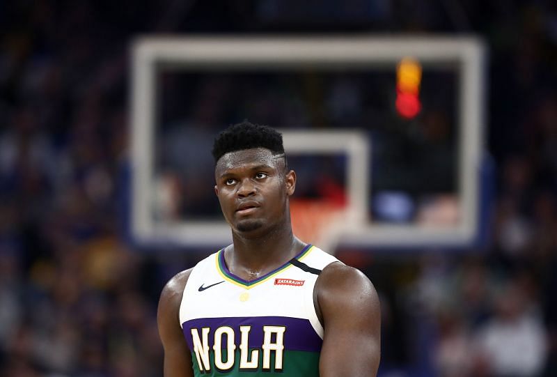 Zion Williamson #1 of the New Orleans Pelicans.