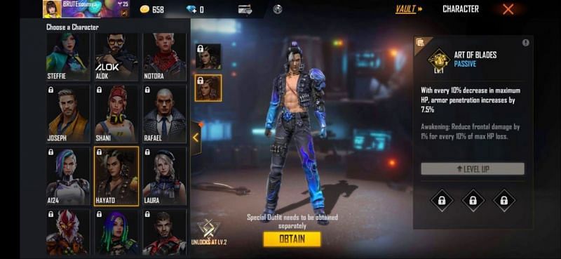 Hayato Firebrand is Hayato&#039;s upgraded version in Free Fire