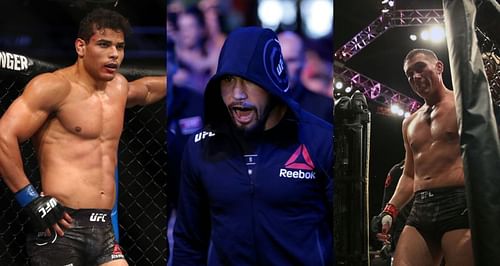 Paulo Costa (left), Robert Whittaker (center), Darren Till (right)